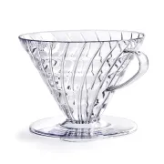 Hario dripper V60 plastikowy przezroczysty V02
