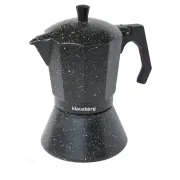 Klausberg Kawiarka aluminiowa na indukcję 9 tz / 450 ml czarny marmurek