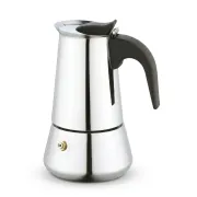 Kinghoff kawiarka stalowa na indukcję 4 tz / 200 ml srebrna