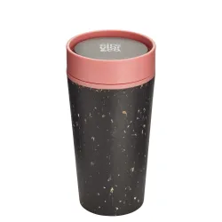 Kubek Circular Cup pojemność 340ml kolor czarno - różowy