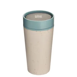 Kubek Circular Cup 340ml kremowo - błękitny