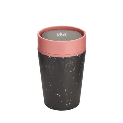 Kubek Circular Cup pojemność 227ml kolor czarno - różowy