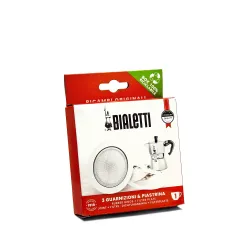 Uszczelki i sitko do kawiarek aluminiowych Bialetti Moka Express rozmiar 1 tz
