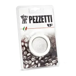 Uszczelki i sitko do kawiarek aluminiowych Pezzetti rozmiar 3 tz