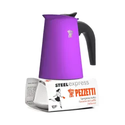 Pezzetti Steelexpress kawiarka stalowa na indukcję 10 tz / 500 ml fioletowa