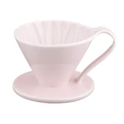 CAFEC Dripper ceramiczny Arita Flower 1 filiżanka różowy