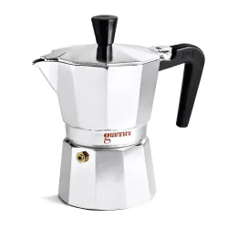 Giannini Nina kawiarka aluminiowa na gaz 3 tz / 150 ml srebrna