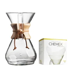 Zestaw Chemex Classic Coffeemaker 6 filiżanek i filtry FS-100