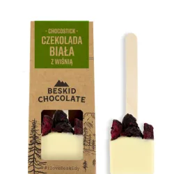 Beskid Chocolate Chocostick z czekolady białej z wiśniami 45 g