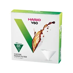 Hario filtry papierowe 40 szt. do drippera V60 01