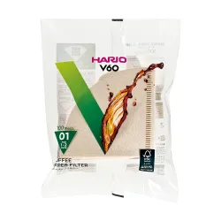 Hario filtry papierowe Misarashi 100 szt. brązowe do drippera V60 01