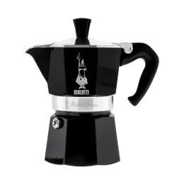 Bialetti Moka Express Color kawiarka aluminiowa na gaz 3 tz / 130 ml czarna
