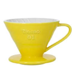 Dripper Ceramiczny Tiamo kolor żółty rozmiar V01