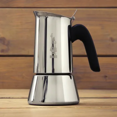 Bialetti New Venus kawiarka stalowa pojemność 2 tz / 85 ml kolor srebrna - zdjęcie 4