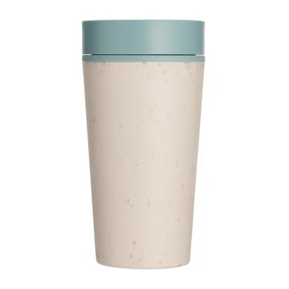 Kubek Circular Cup 340ml kremowo - błękitny - zdjęcie 3