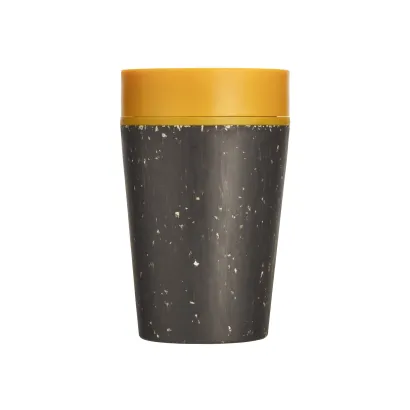 Kubek Circular Cup 227ml czarno - żółty - zdjęcie 3