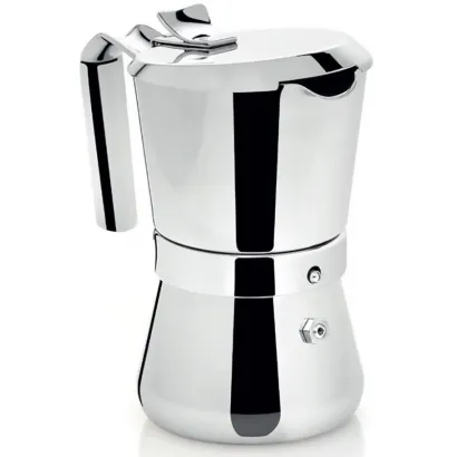 Giannini Giannina La Tradizione kawiarka stalowa na indukcję 3 tz / 150 ml srebrna - zdjęcie 1