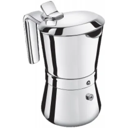 Giannini Giannina Restyling kawiarka stalowa na indukcję 6 tz / 300 ml srebrna - zdjęcie 2