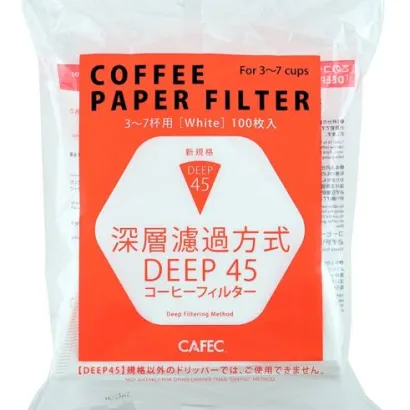 CAFEC Filtry papierowe Deep 45 pojemność 3-7 filiżanek sztuk 100 szt. - miniatura 1