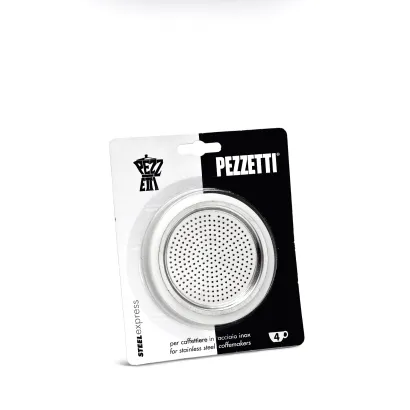 Uszczelki + sitko do kawiarek stal. Pezzetti 4 tz - miniatura 1