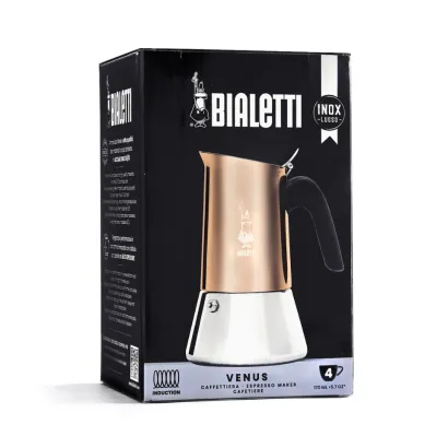 Bialetti New Venus kawiarka stalowa na indukcję 4 tz / 170 ml miedziana - zdjęcie 2