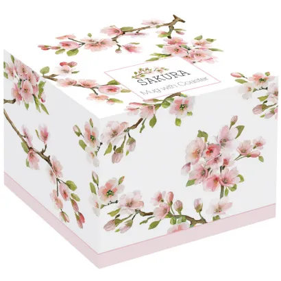 Sakura kubek z drewnianym spodkiem 350 ml - zdjęcie 4