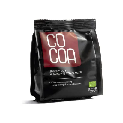 COCOA Jagody goji w surowej czekoladzie BIO 70 g - miniatura 2
