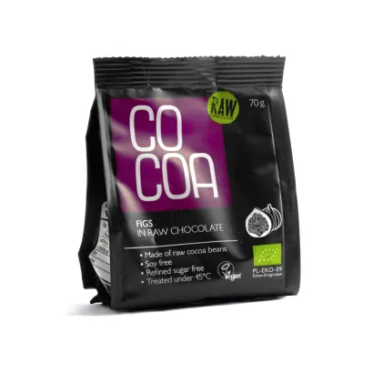 COCOA Figi w surowej czekoladzie BIO 70 g - miniatura 2