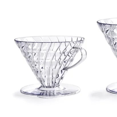 Hario dripper V60 plastikowy przezroczysty rozmiar V01 - zdjęcie 3