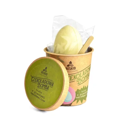 Beskid Chocolate Czekoladowa Bomba Jajo biała z piankami marshmallow 45 g - miniatura 2