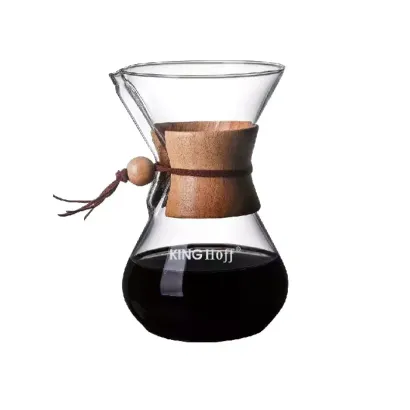 Kinghoff Szklany zaparzacz do kawy 400 ml - miniatura 1