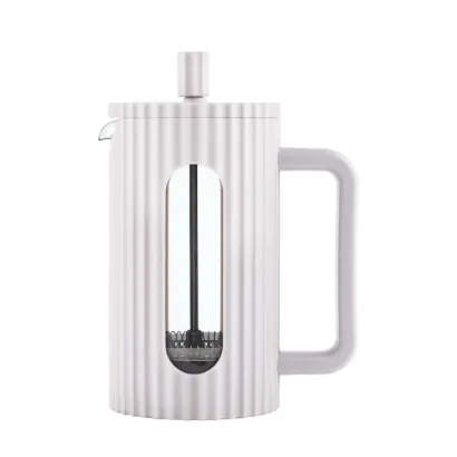 Klausberg French press zaparzacz do kawy i herbaty 600 ml kremowy - miniatura 1