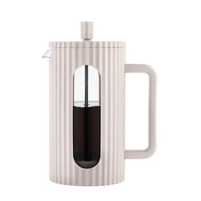 Klausberg French press zaparzacz do kawy i herbaty 1000 ml beżowy - miniatura 1