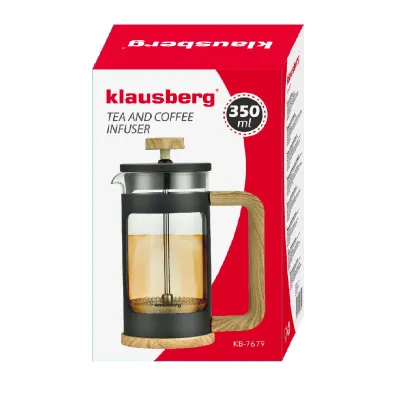 Klausberg French press zaparzacz drewniany 350 ml - miniatura 2