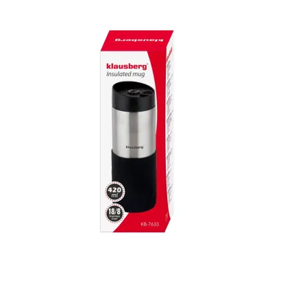 Klausberg Kubek termiczny 420 ml beżowy - miniatura 2