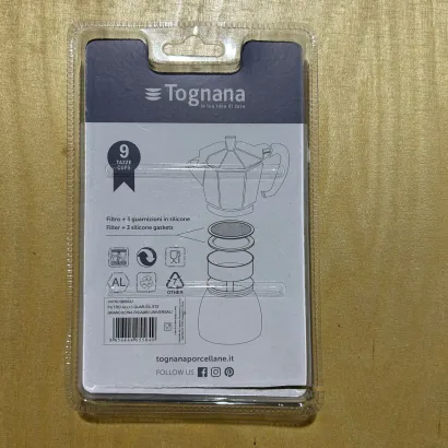 OUTLET Uszczelki i sitko do kawiarek aluminiowych Tognana 9 tz - miniatura 2