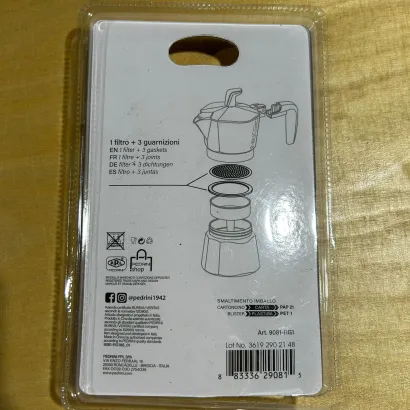 OUTLET Uszczelki i sitko do kawiarek aluminiowych Pedrini 1 tz - miniatura 2