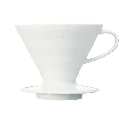 Hario dripper V60 ceramiczny biały V02 - miniatura 1