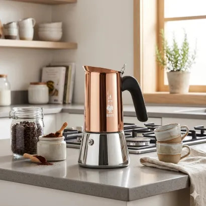 Bialetti New Venus kawiarka stalowa na indukcję 6 tz / 235 ml miedziana - zdjęcie 3