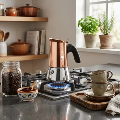 Bialetti New Venus kawiarka stalowa pojemność 2 tz / 85 ml kolor miedziana - zdjęcie 3