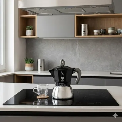 Bialetti New Moka Induction kawiarka stalowa na indukcję 4 tz / 150 ml czarna - miniatura 2