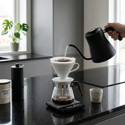 Hario dripper V60 ceramiczny biały V02 - miniatura 2