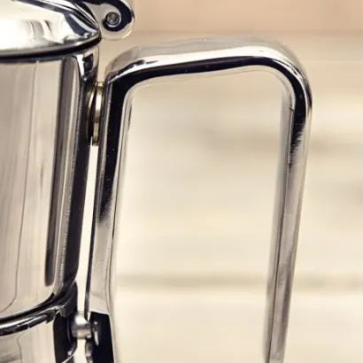 Giannini Giannina Restyling kawiarka stalowa na indukcję 6 tz / 300 ml srebrna - zdjęcie 3