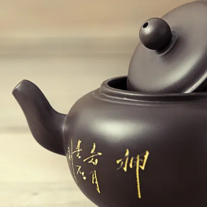Tea Pot Yixing Clay dzbanek z kamionki 150 ml - zdjęcie 3