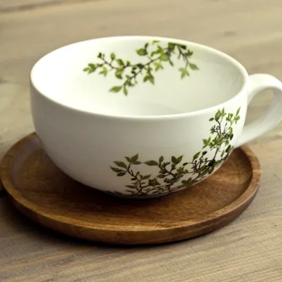 Natura filiżanka z drewnianym spodkiem 250 ml - zdjęcie 2