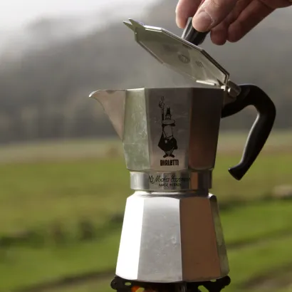 Bialetti Moka Express kawiarka aluminiowa na gaz 4 tz / 190 ml srebrny - zdjęcie 3