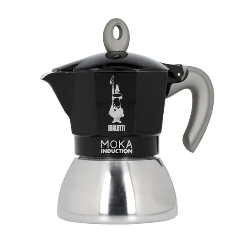 Bialetti New Moka Induction kawiarka stalowa na indukcję 4 tz / 150 ml czarna - zdjęcie 1