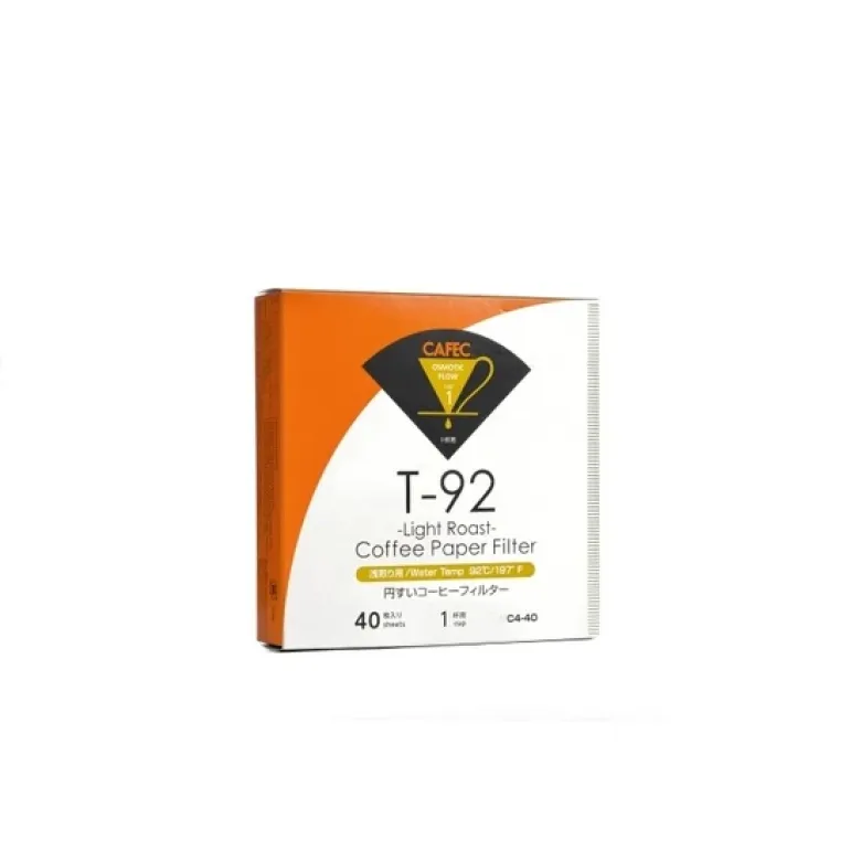 CAFEC Filtry papierowe T-92 Light Roast 40 szt. 1 filiżanka - zdjęcie 1