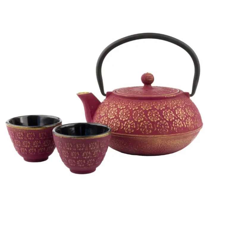 Bredemeijer Shanghai żeliwny zaparzacz i dwie czarki 600 ml