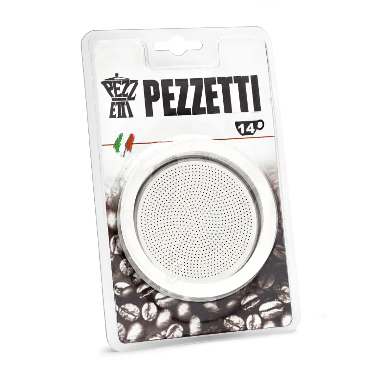 Uszczelki i sitko do kawiarek aluminiowych Pezzetti 14 tz - zdjęcie 1